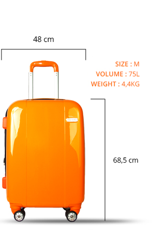 dimensions valise Taille M