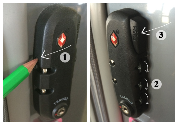 Cadenas avec 2 clés Système TSA Delsey Noir 