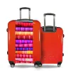 Valise Toiles_multicolores Rouge