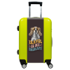 Valise Valise personnalisée chien avec lunettes Vert