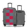 Valise Damier_rouge_gris Gris