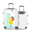 Valise Petite fille et bonhomme de neige Blanc