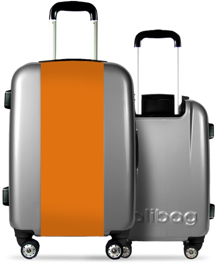 valise orange mécanique