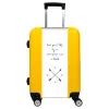 Valise Live_Your_Life Jaune