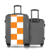 Valise Damier_orange Gris