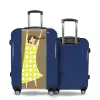 Valise Fille_Heureuse Bleu