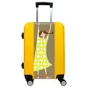 Valise Fille_Heureuse Jaune