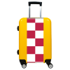 Valise Damier_rouge Jaune