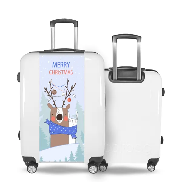 Valise Renne et Lapin de Noël