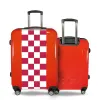 Valise Petit_damier_rouge Rouge