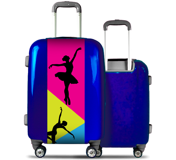 Blue Suitcase Ballerina