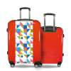 Valise Motifs_Carrés Rouge