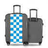 Valise Petit_damier_bleu Gris