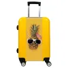 Valise Ananas Lunette valise personnalisée Jaune