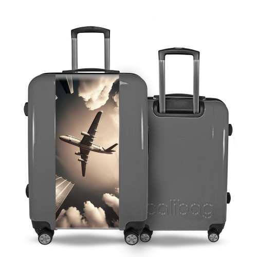 Valise Avion et Gratte-ciel sur valise