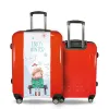 Valise Petite_Fille_en_Hiver Rouge