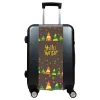 Valise Sapins_de_Noël_multicolores Gris