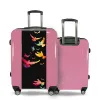 Valise Oiseaux_Multicolores Rose