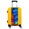 Valise Tissus_Multicolores Jaune