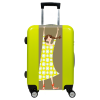 Valise Fille_Heureuse Vert