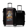 Valise Valise personnalisée chien avec lunettes Noir