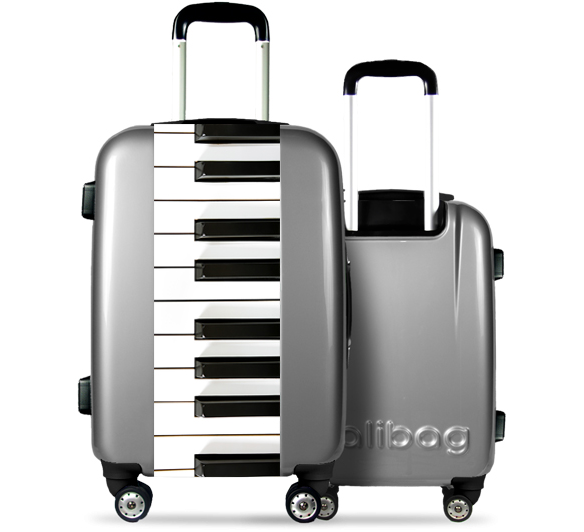 Suitcase White Piano