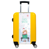 Valise Petite_Fille_en_Hiver Jaune