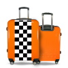 Valise Petit_damier_noir Orange