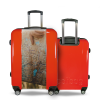 Valise Carte_Californie Rouge