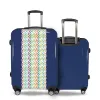 Valise Traits_Multicolores Bleu