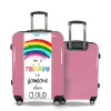 Valise Arc_En_Ciel Rose