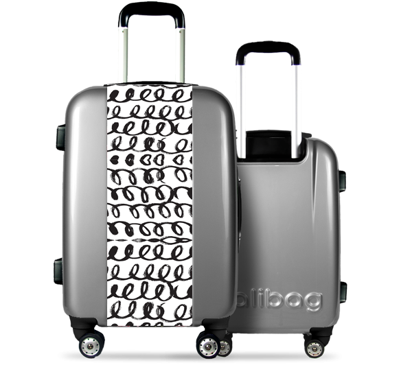 Grey Suitcase Brush Style