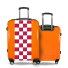 Valise Petit_damier_rouge Orange