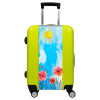 Valise Aquarelle Coquelicots Vert