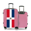 Valise Drapeau_République_Dominicaine Rose