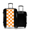 Valise Petit_damier_orange Noir