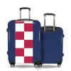 Valise Damier_rouge Bleu