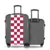 Valise Petit_damier_rouge Gris