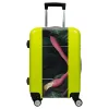 Valise Flamand rose Jungle Vert