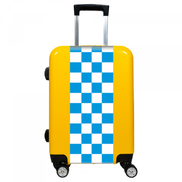 Valise Petit_damier_bleu