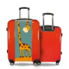 Valise Girafe_Amusante Rouge