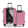 Valise Chat_et_Maisons Rose