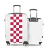 Valise Petit_damier_rouge Blanc