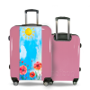 Valise Aquarelle Coquelicots Rose