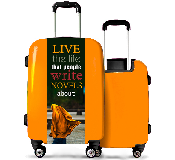 Valise Orange Live the Life