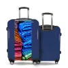 Valise Tissus_Multicolores Bleu