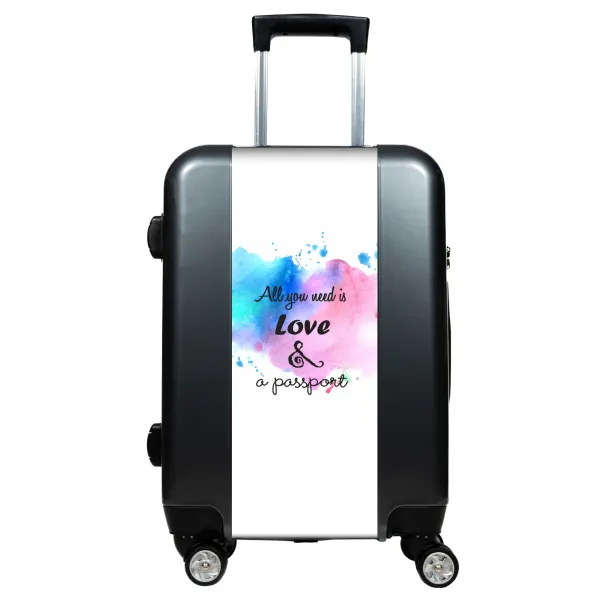 Suitcase love and passport