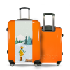 Valise Fille_sous_la_neige Orange