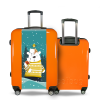 Valise Famille_ours_sous_la_neige Orange