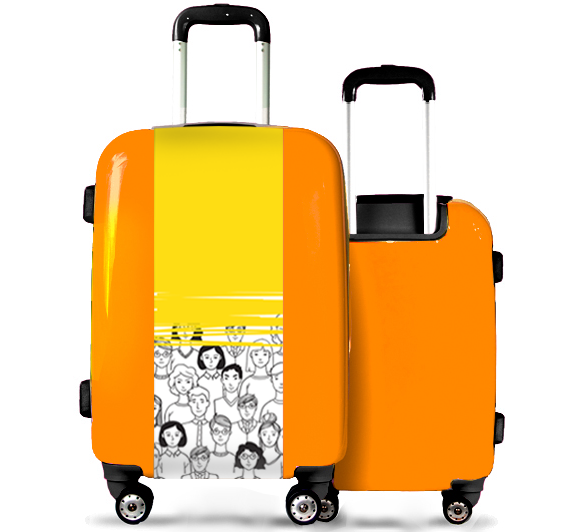 Orange Suitcase People